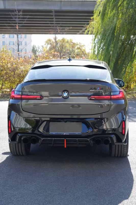 BMW X4M X4MC F98 (Fits Both Pre-LCI & LCI) 2019 2020 2021 2022 2023 2024 with Aftermarket Parts - AE V2 Style Rear Diffuser Carbon Fiber from ArmorExtend