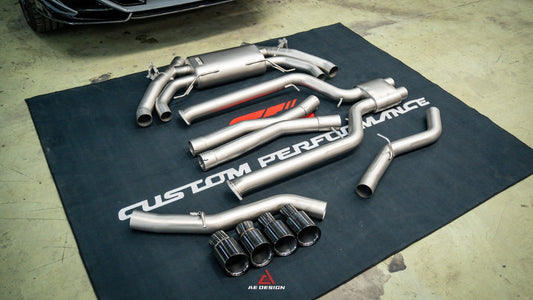 BMW X3M X3MC F97 & X4M X4MC F98 LCI 2022-ON with Aftermarket Parts - Catback Exhaust with Valve Stainless Steel / Titanium from ArmorExtend
