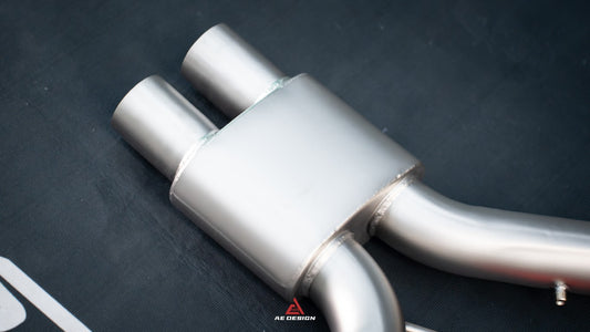 BMW X3M X3MC F97 & X4M X4MC F98 LCI 2022-ON with Aftermarket Parts - Midpipe Exhaust Stainless Steel / Titanium from ArmorExtend