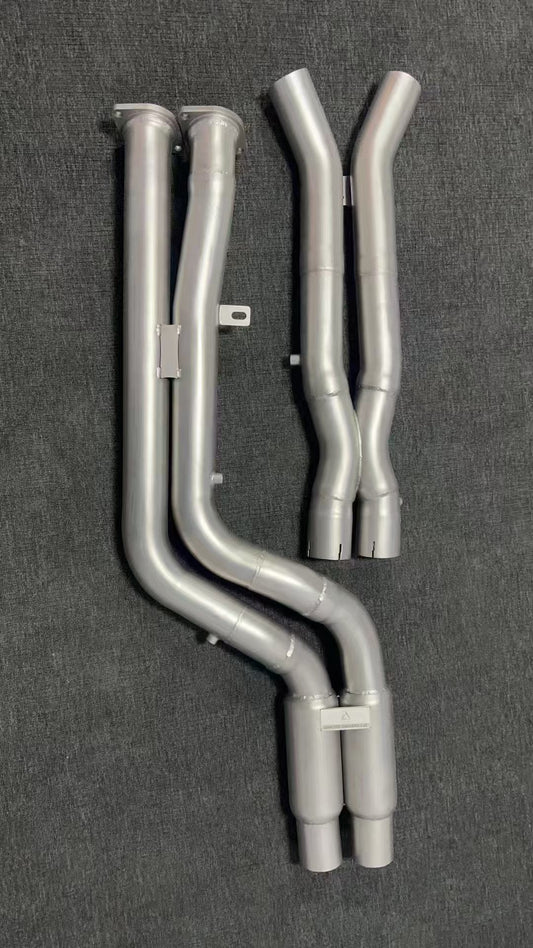 BMW X3M X3MC F97 & X4M X4MC F98 Pre-LCI 2019 2020 2021 with Aftermarket Parts - Midpipe Exhaust Stainless Steel / Titanium from ArmorExtend