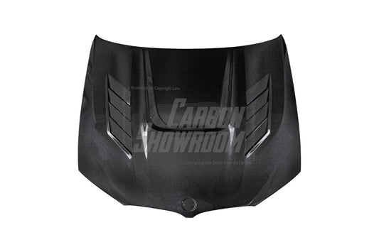 BMW X3 G01 & X3M X3MC F97 (Fits Both Pre-LCI & LCI) 2019 2020 2021 2022 2023 2024 & X4 G02 & X4M X4MC F98 (Fits Both Pre-LCI & LCI) 2019 2020 2021 2022 2023 2024 with Aftermarket Parts - AE Hood Bonnet Carbon Fiber from ArmorExtend