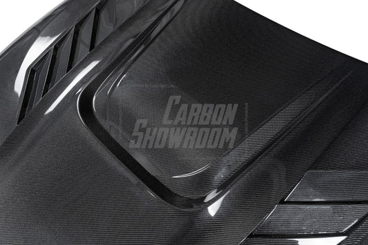 BMW X3 G01 & X3M X3MC F97 (Fits Both Pre-LCI & LCI) 2019 2020 2021 2022 2023 2024 & X4 G02 & X4M X4MC F98 (Fits Both Pre-LCI & LCI) 2019 2020 2021 2022 2023 2024 with Aftermarket Parts - AE Hood Bonnet Carbon Fiber from ArmorExtend
