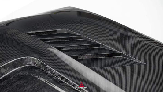 BMW X3 G01 & X3M X3MC F97 (Fits Both Pre-LCI & LCI) 2019 2020 2021 2022 2023 2024 & X4 G02 & X4M X4MC F98 (Fits Both Pre-LCI & LCI) 2019 2020 2021 2022 2023 2024 with Aftermarket Parts - AE Hood Bonnet Carbon Fiber from ArmorExtend