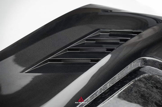 BMW X3 G01 & X3M X3MC F97 (Fits Both Pre-LCI & LCI) 2019 2020 2021 2022 2023 2024 & X4 G02 & X4M X4MC F98 (Fits Both Pre-LCI & LCI) 2019 2020 2021 2022 2023 2024 with Aftermarket Parts - AE Hood Bonnet Carbon Fiber from ArmorExtend