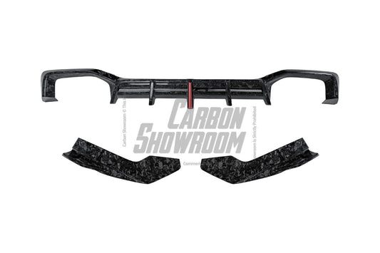 BMW X4M X4MC F98 (Fits Both Pre-LCI & LCI) 2019 2020 2021 2022 2023 2024 with Aftermarket Parts - AE V2 Style Rear Diffuser Carbon Fiber from ArmorExtend