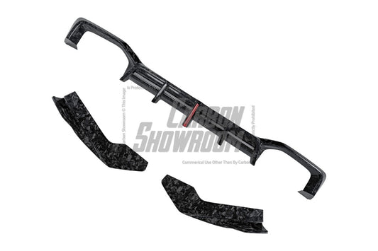 BMW X4M X4MC F98 (Fits Both Pre-LCI & LCI) 2019 2020 2021 2022 2023 2024 with Aftermarket Parts - AE V2 Style Rear Diffuser Carbon Fiber from ArmorExtend