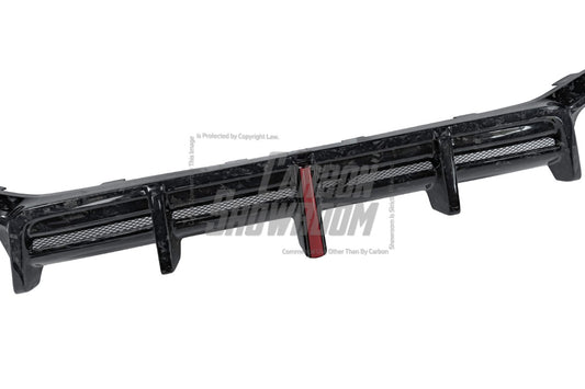 BMW X4M X4MC F98 (Fits Both Pre-LCI & LCI) 2019 2020 2021 2022 2023 2024 with Aftermarket Parts - AE V2 Style Rear Diffuser Carbon Fiber from ArmorExtend