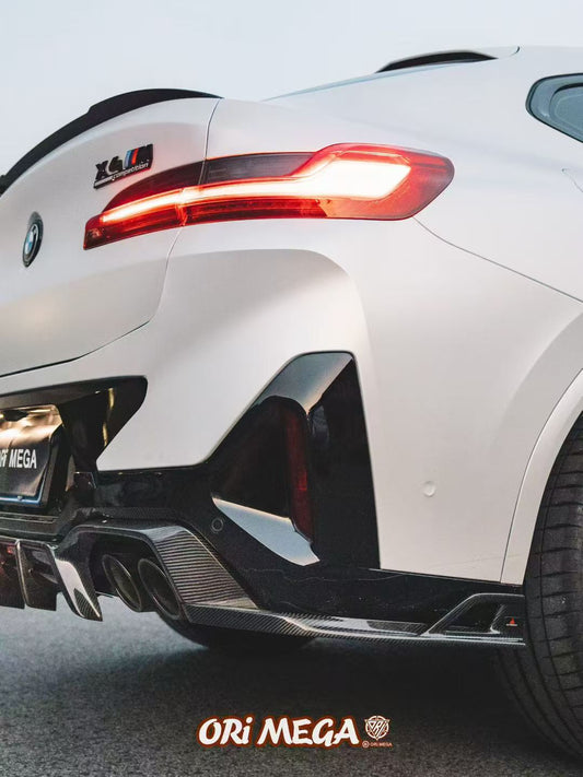 BMW X4M X4MC F98 (Fits Both Pre-LCI & LCI) 2019 2020 2021 2022 2023 2024 with Aftermarket Parts - AE V2 Style Rear Diffuser Carbon Fiber from ArmorExtend