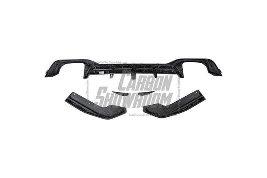 BMW X4 xDrive 30i (with M-Package Bumper) & M40i G02 LCI 2022 2023 2024 with Aftermarket Parts - AE Style Diffuser & Canards Carbon Fiber from ArmorExtend