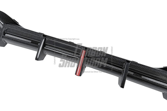 BMW X4 xDrive 30i (with M-Package Bumper) & M40i G02 LCI 2022 2023 2024 with Aftermarket Parts - AE Style Diffuser & Canards Carbon Fiber from ArmorExtend