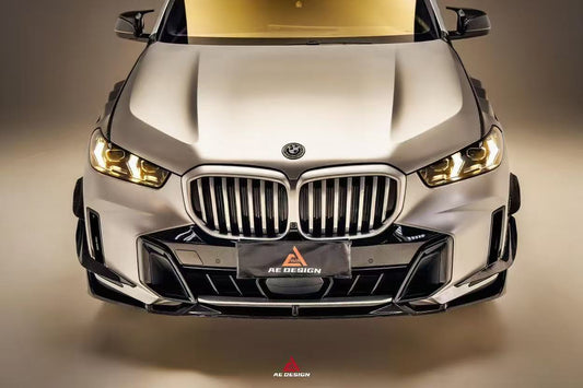BMW X5 s/x Drive 40i & xDrive 50e (With M-Package, does not fit base model) & M60i G05 LCI 2024-ON with Aftermarket Parts - AE Style Front Lip Carbon Fiber from ArmorExtend