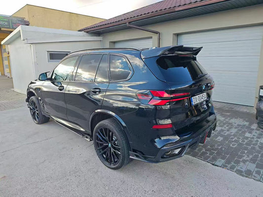 BMW X5 G05 M50i X/S Drive 40i (with M-Package) (Fits Both Pre-LCI & LCI) 2019 2020 2021 2022 2023 2024 with Aftermarket Parts - AE Style Rear Roof Spoiler Carbon Fiber from ArmorExtend