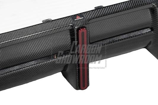 BMW X5 G05 M50i X/S Drive 40i (with M-Package) (Fits Both Pre-LCI & LCI) 2019 2020 2021 2022 2023 2024 with Aftermarket Parts - AE Style Rear Diffuser Carbon Fiber from ArmorExtend