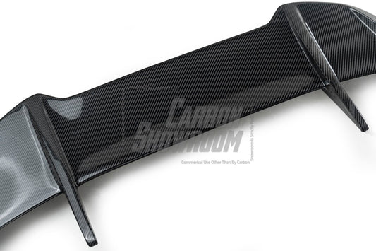 BMW X5 G05 M50i X/S Drive 40i (with M-Package) (Fits Both Pre-LCI & LCI) 2019 2020 2021 2022 2023 2024 with Aftermarket Parts - AE Style Rear Roof Spoiler Carbon Fiber from ArmorExtend