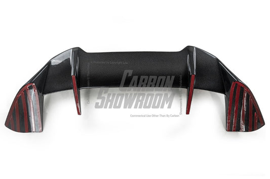 BMW X5 G05 M50i X/S Drive 40i (with M-Package) (Fits Both Pre-LCI & LCI) 2019 2020 2021 2022 2023 2024 with Aftermarket Parts - AE Style Rear Roof Spoiler Carbon Fiber from ArmorExtend
