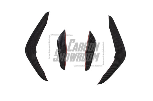 BMW X5M X5MC F95 & X6M X6MC F96 2024-ON (LCI) With Aftermarket Parts - AE Style Front Lip Carbon Fiber from ArmorExtend