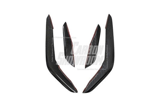 BMW X5M X5MC F95 & X6M X6MC F96 2024-ON (LCI) With Aftermarket Parts - AE Style Front Lip Carbon Fiber from ArmorExtend