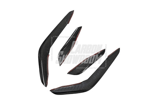 BMW X5M X5MC F95 & X6M X6MC F96 2024-ON (LCI) With Aftermarket Parts - AE Style Front Lip Carbon Fiber from ArmorExtend