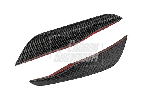 BMW X5M X5MC F95 & X6M X6MC F96 2024-ON (LCI) With Aftermarket Parts - AE Style Front Lip Carbon Fiber from ArmorExtend