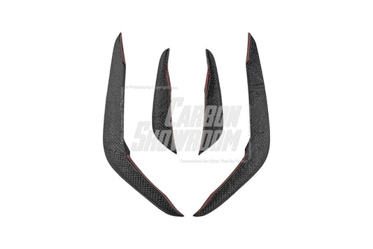 BMW X5M X5MC F95 & X6M X6MC F96 2024-ON (LCI) With Aftermarket Parts - AE Style Front Lip Carbon Fiber from ArmorExtend