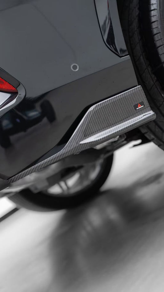 BMW X5M X5MC F95 & X6M X6MC F96 (Fits Both Pre-LCI & LCI) 2020 2021 2022 2023 2024 With Aftermarket Parts - AE V2 Style Rear Diffuser & Canards Pre-preg Carbon Fiber from ArmorExtend