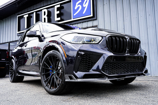 BMW X5 M60i xDrive50e x/sDrive40i G05 (Fits Both Pre-LCI & LCI) 2020-ON & X5M X5MC F95 (Fits Both Pre-LCI & LCI) 2020-ON & X6 M60I xDrive40i G06 (Fits Pre-LCI & LCI) 2020-ON & X6M X6MC F96 (Fits Pre-LCI & LCI) 2020-ON with Aftermarket Parts - AE Design Side Skirts Pre-preg Carbon Fiber from Armorextend