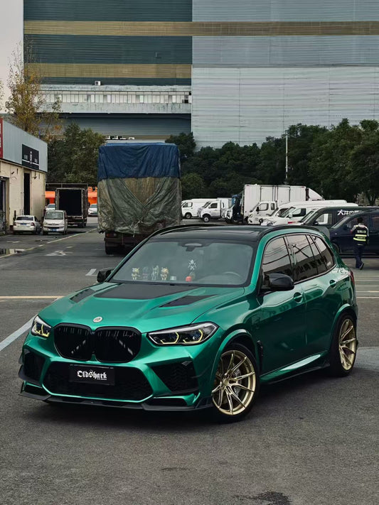 BMW X5M X5MC F95 Pre-LCI 2020 2021 2022 2023 with Aftermarket Parts - AE Style Front Canards Carbon Fiber from ArmorExtend