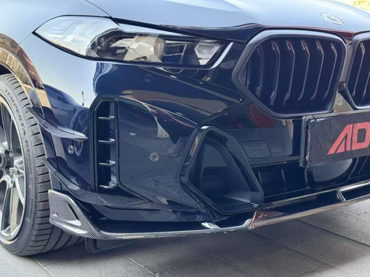 BMW X6 M60i xDrive40i G06 LCI 2024-ON with Aftermarket Parts - AE Front Lip Carbon Fiber from ArmorExtend