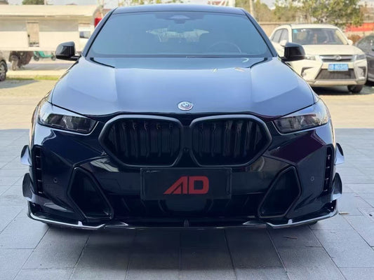 BMW X6 M60i xDrive40i G06 LCI 2024-ON with Aftermarket Parts - AE Front Lip Carbon Fiber from ArmorExtend
