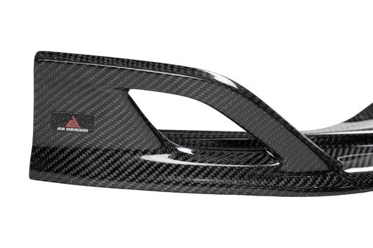 BMW X6M X6MC F96 Pre-LCI 2020 2021 2022 2023 with Aftermarket Parts - AE Style Front Lip Carbon Fiber from ArmorExtend