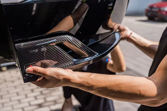 BMW XM / XM Label Red G09 2023-ON with Aftermarket Parts - AE Front Lip Pre-preg Carbon Fiber from ArmorExtend