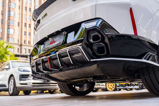 BMW XM / XM Label Red G09 2023-ON with Aftermarket Parts - AE Rear Diffuser & Canards Pre-preg Carbon Fiber from ArmorExtend