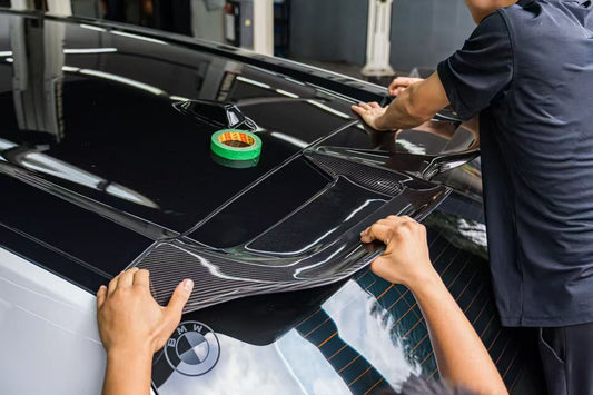 BMW XM / XM Label Red G09 2023-ON with Aftermarket Parts - AE Rear Roof Spoiler Pre-preg Carbon Fiber from ArmorExtend