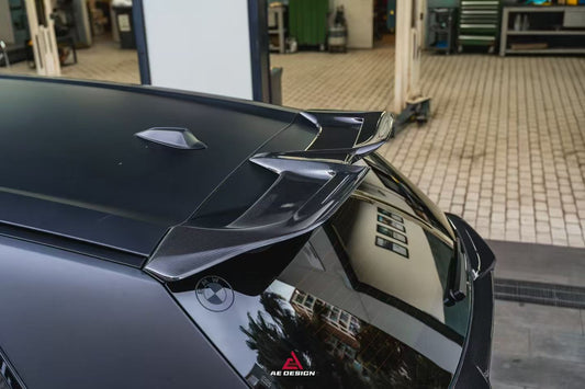 BMW XM / XM Label Red G09 2023-ON with Aftermarket Parts - AE Rear Roof Spoiler Pre-preg Carbon Fiber from ArmorExtend
