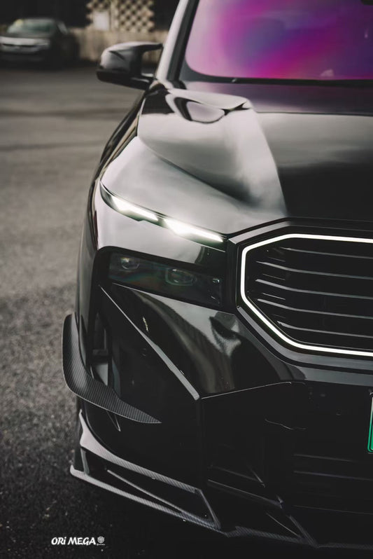 BMW XM / XM Label Red G09 2023-ON with Aftermarket Parts - AE Front Lip Pre-preg Carbon Fiber from ArmorExtend