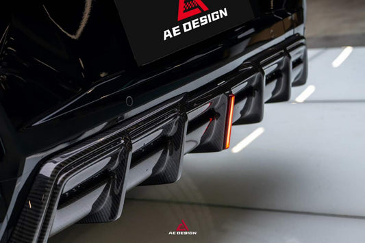 BMW XM / XM Label Red G09 2023-ON with Aftermarket Parts - AE Rear Diffuser & Canards Pre-preg Carbon Fiber from ArmorExtend