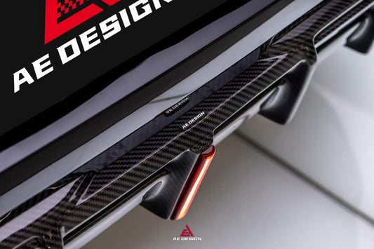 BMW XM / XM Label Red G09 2023-ON with Aftermarket Parts - AE Rear Diffuser & Canards Pre-preg Carbon Fiber from ArmorExtend