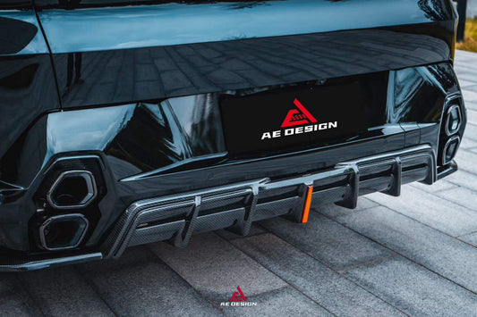 BMW XM / XM Label Red G09 2023-ON with Aftermarket Parts - AE Rear Diffuser & Canards Pre-preg Carbon Fiber from ArmorExtend