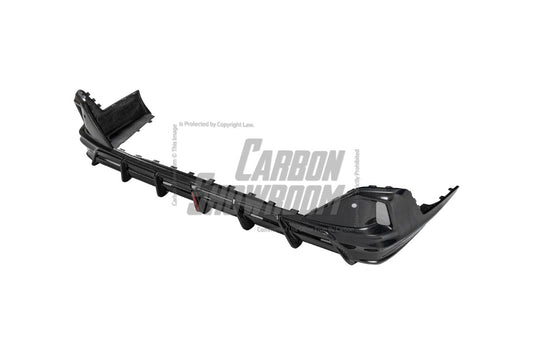 BMW i5 xDrive40 / eDrive40 (with M-package bumper, does not fit base mode) / M60 G60 G61 2024-ON & 5 Series 540i xDrive / 530i xDrive / 530i (with M-package bumper, does not fit base model) / 550e xDrive G60 G61 2024-ON with Aftermarket Parts - AE Design Rear Diffuser & Rear Canards Carbon Fiber from ArmorExtend