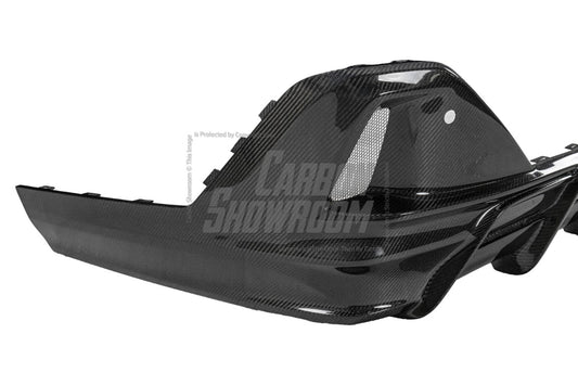 BMW i5 xDrive40 / eDrive40 (with M-package bumper, does not fit base mode) / M60 G60 G61 2024-ON & 5 Series 540i xDrive / 530i xDrive / 530i (with M-package bumper, does not fit base model) / 550e xDrive G60 G61 2024-ON with Aftermarket Parts - AE Design Rear Diffuser & Rear Canards Carbon Fiber from ArmorExtend