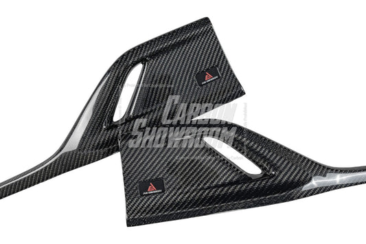 BMW i5 xDrive40 / eDrive40 (with M-package bumper, does not fit base mode) / M60 G60 G61 2024-ON & 5 Series 540i xDrive / 530i xDrive / 530i (with M-package bumper, does not fit base model) / 550e xDrive G60 G61 2024-ON with Aftermarket Parts - AE Design Rear Diffuser & Rear Canards Carbon Fiber from ArmorExtend