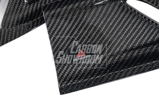 BMW i5 xDrive40 / eDrive40 (with M-package bumper, does not fit base mode) / M60 G60 G61 2024-ON & 5 Series 540i xDrive / 530i xDrive / 530i (with M-package bumper, does not fit base model) / 550e xDrive G60 G61 2024-ON with Aftermarket Parts - AE Design Rear Diffuser & Rear Canards Carbon Fiber from ArmorExtend