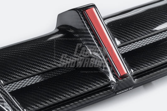 Mercedes Benz GLC43 AMG & GLC300 (with sport-package bumper, does not fit base model) W253 GLC & GLC Coupe 2020 2021 2022 2023 with Aftermarket Parts - AE Style Rear Diffuser & Canards Carbon Fiber from ArmorExtend