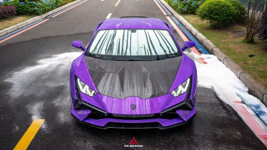 Lamborghini Huracan LP580 LP610 Evo RWD AWD Tecnica Performante 2015 2016 2017 2018 2019 2020 2021 2022 2023 2024 with Aftermarket Parts - Hood Pre-preg Carbon Fiber from ArmorExtend