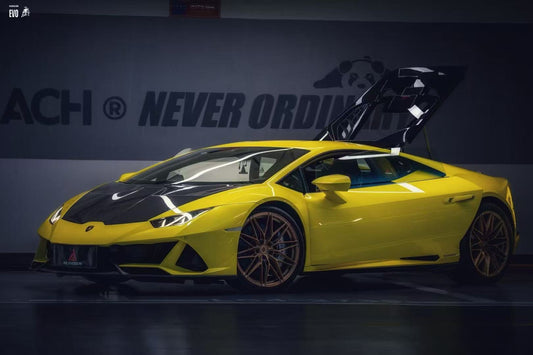 Lamborghini Huracan LP580 LP610 Evo RWD AWD Tecnica Performante 2015 2016 2017 2018 2019 2020 2021 2022 2023 2024 with Aftermarket Parts - Hood Pre-preg Carbon Fiber from ArmorExtend