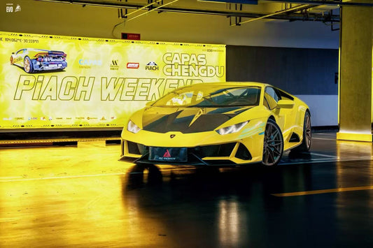 Lamborghini Huracan LP580 LP610 Evo RWD AWD Tecnica Performante 2015 2016 2017 2018 2019 2020 2021 2022 2023 2024 with Aftermarket Parts - Hood Pre-preg Carbon Fiber from ArmorExtend