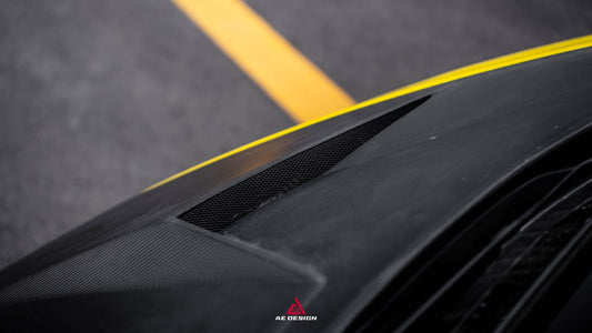 Lamborghini Huracan LP580 LP610 Evo RWD AWD Tecnica Performante 2015 2016 2017 2018 2019 2020 2021 2022 2023 2024 with Aftermarket Parts - Hood Pre-preg Carbon Fiber from ArmorExtend