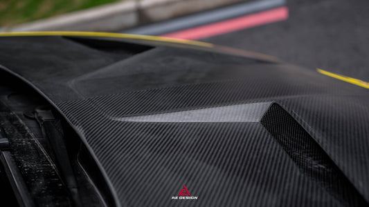 Lamborghini Huracan LP580 LP610 Evo RWD AWD Tecnica Performante 2015 2016 2017 2018 2019 2020 2021 2022 2023 2024 with Aftermarket Parts - Hood Pre-preg Carbon Fiber from ArmorExtend