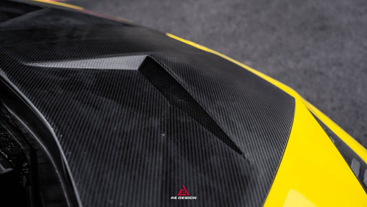Lamborghini Huracan LP580 LP610 Evo RWD AWD Tecnica Performante 2015 2016 2017 2018 2019 2020 2021 2022 2023 2024 with Aftermarket Parts - Hood Pre-preg Carbon Fiber from ArmorExtend