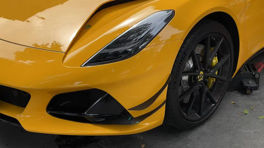 Lotus Emira 3.6 V6 2.0 Four-cylinder 2022-ON with Aftermarket Parts - AE Front Canards Carbon Fiber from ArmorExtend